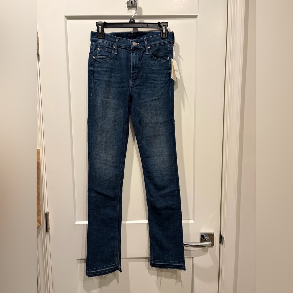 MOTHER Women's Dark Blue Bootcut Jeans